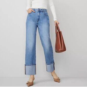 ANN TAYLOR The Cuffed Straight Jean NEW | 6P